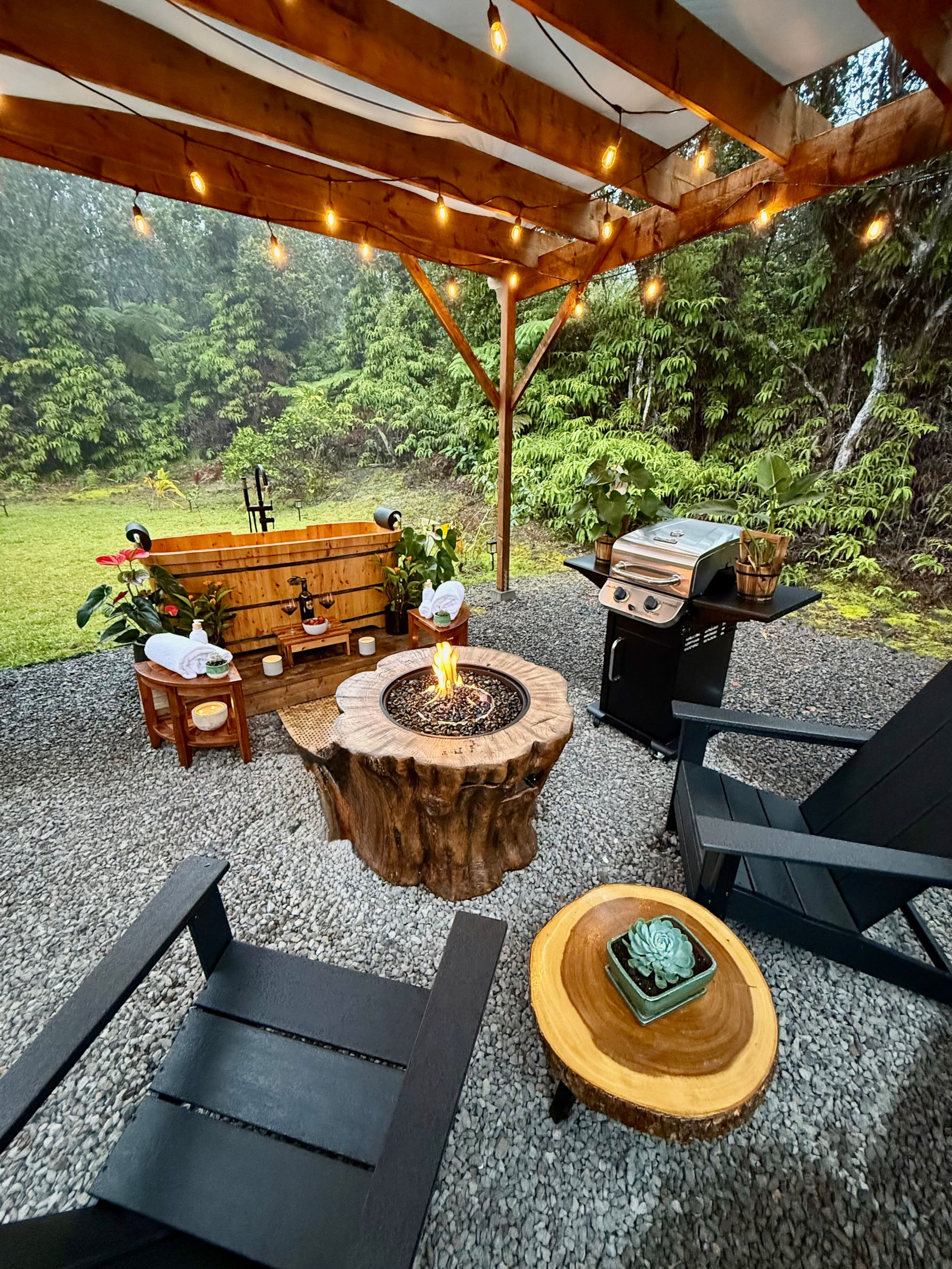 Volcano Teahouse Cottage2-HotTub-FirePlace-FirePit - Photo 41
