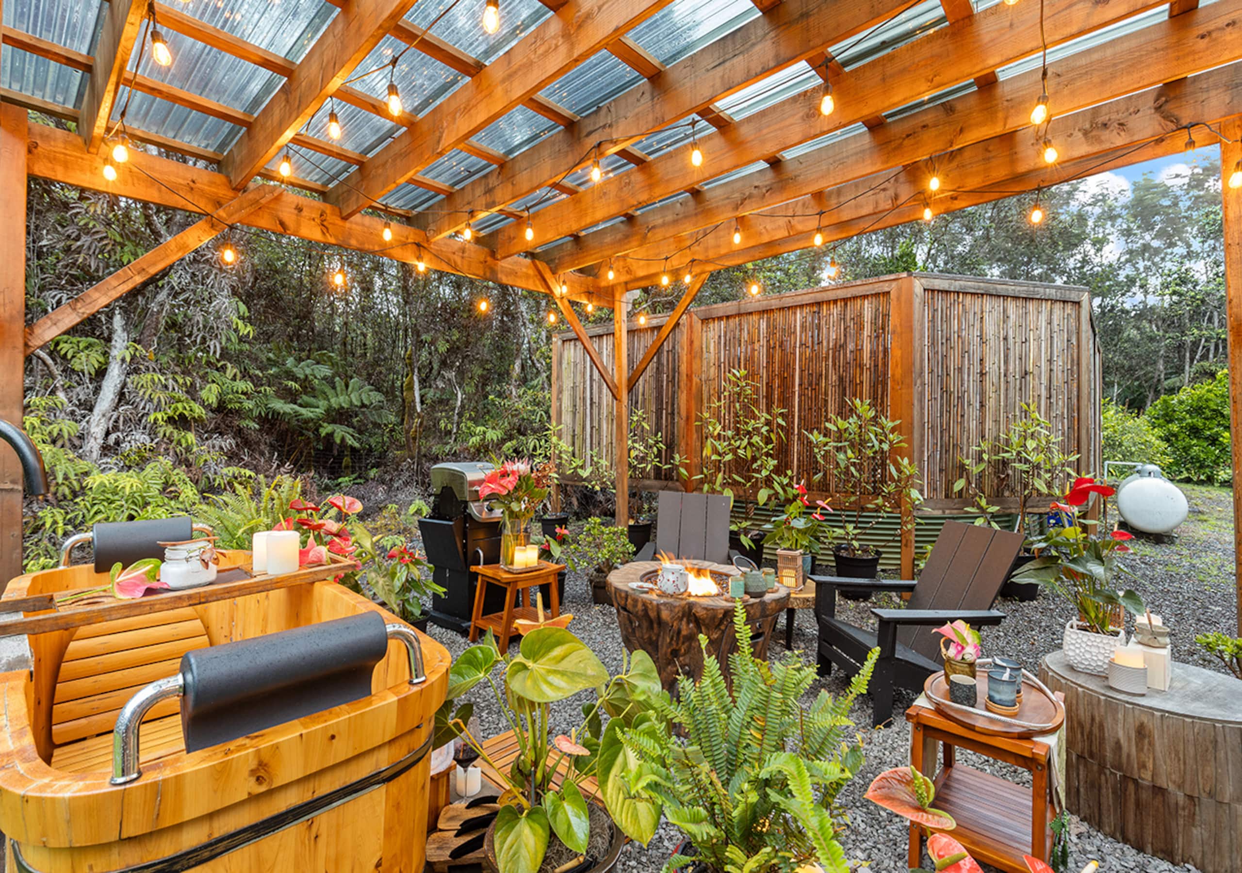 Volcano Teahouse Cottage2-HotTub-FirePlace-FirePit - Photo 40
