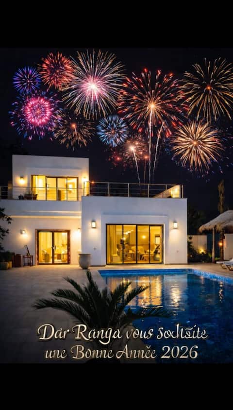 Dar Ranya - Midoun Djerba - 8 pers - pool & sea