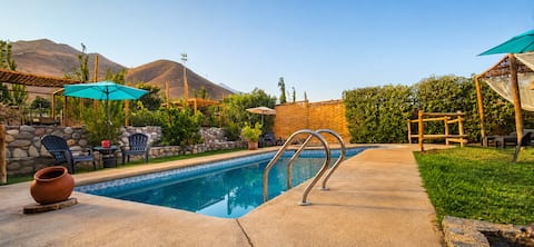 Cabin in Pisco Elqui | Pool and Relaxation
