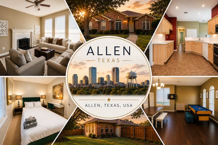 Allen Retreat | Pool Table  Walk To Heritage Park - Allen, TX