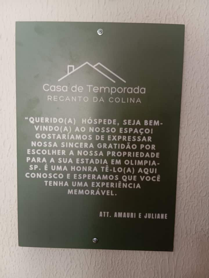 Casa De Temporada Recanto Da Colina I Em Olímpia - Olímpia