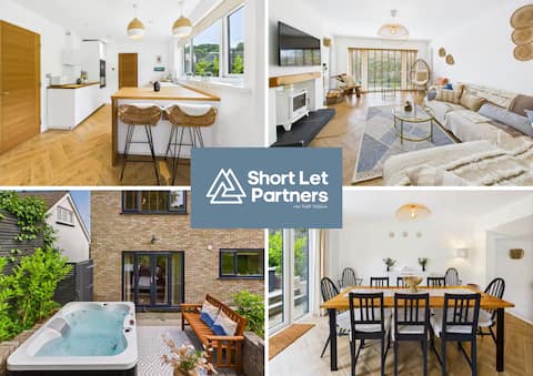 5-Bed Retreat w/ Hot Tub, Garden & Relaxing Views