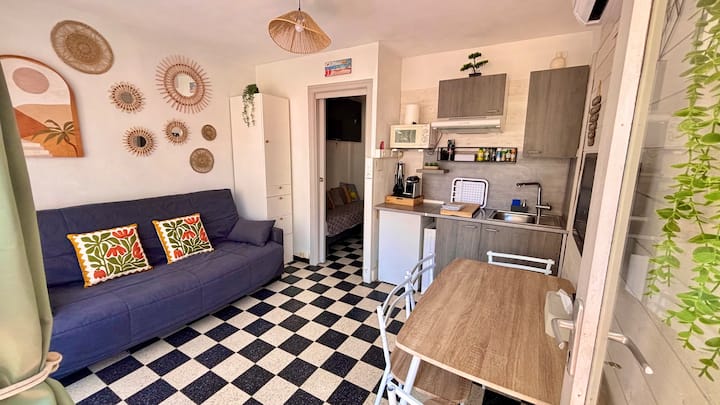Studio Climatisé à 50m De La Mer - Canet-en-Roussillon