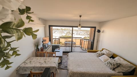 Airbnb performant: Beach 80 m away Magic Sea/Port View à Valras Plage