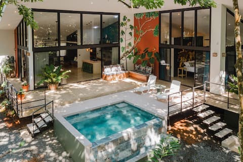 Forest house with pool