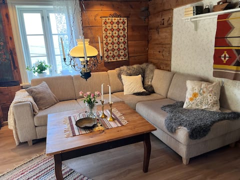 Top performing Airbnb: Nostalgic and cozy living room with unique location in Gjesdal