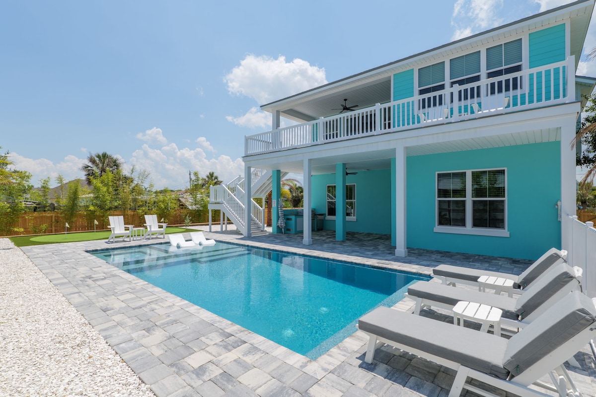 Coastal 4/3 Retreat | Pool + Hot Tub