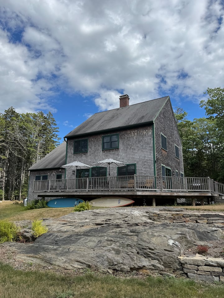Steps to Water | Wood-Burning Sauna Maine Retreat