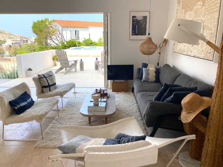 Exclusivité Villa Vue Mer Avec Piscine Aux Goudes - Marseille