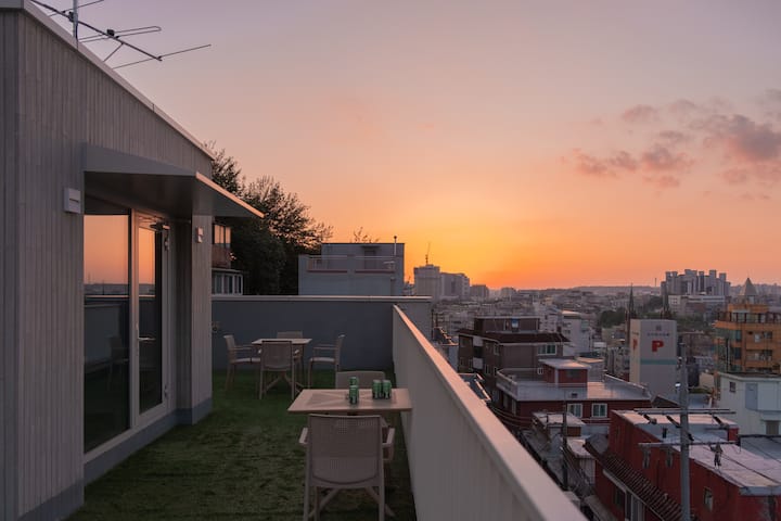 루프탑/신촌역5분/서울역15분/홍대10분/세브란스/다이슨/무료주차/연남/상암/7박할인 - Seoul