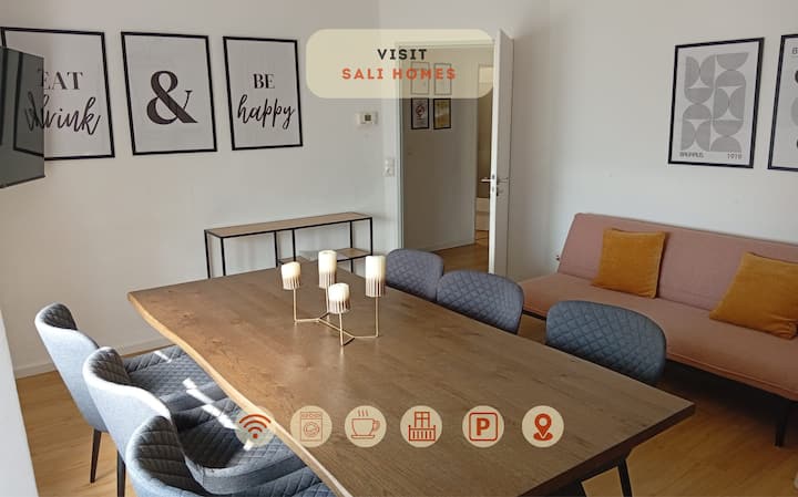 Sali Homes – 3br Apartment, 6 Single Beds - Bayreuth