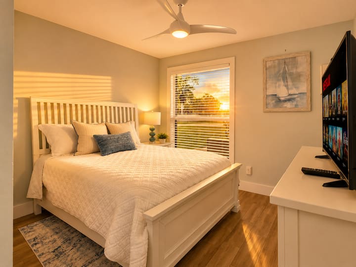 Bedroom 2: Features Queen bed with large closet