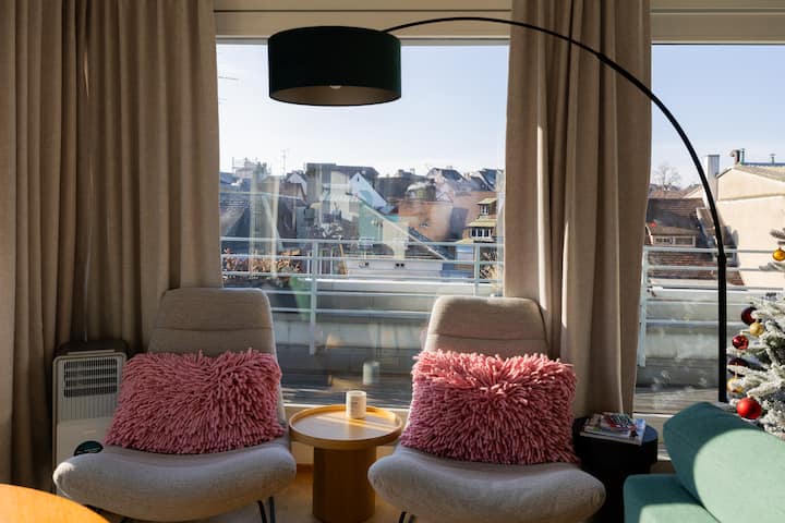 Just Sunny - Rooftop | Balcony | 3 Min To Old Town - Basilea