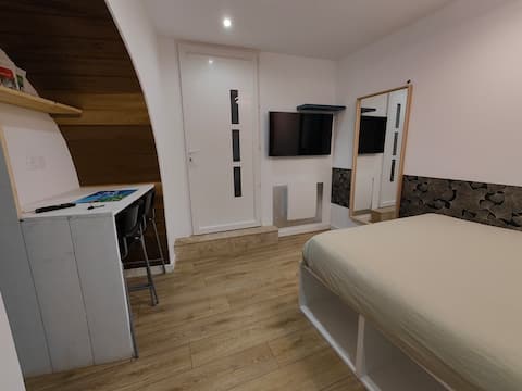 Bedroom with private bathroom