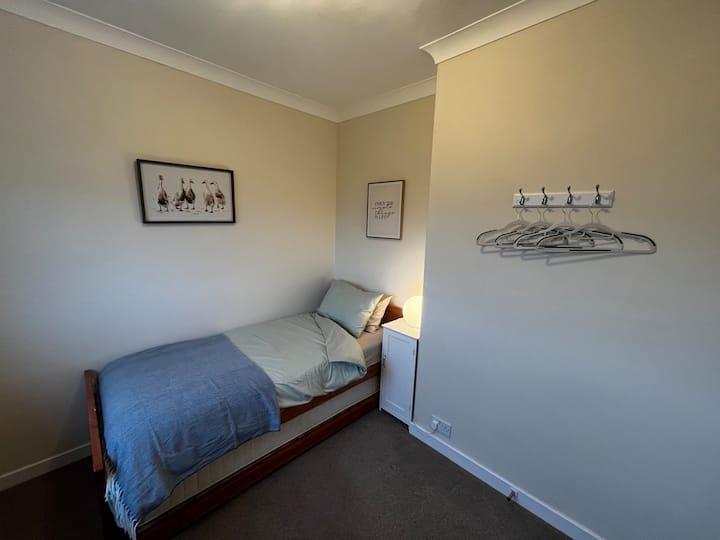 Comfortable pocket sprung single bed with open countryside views