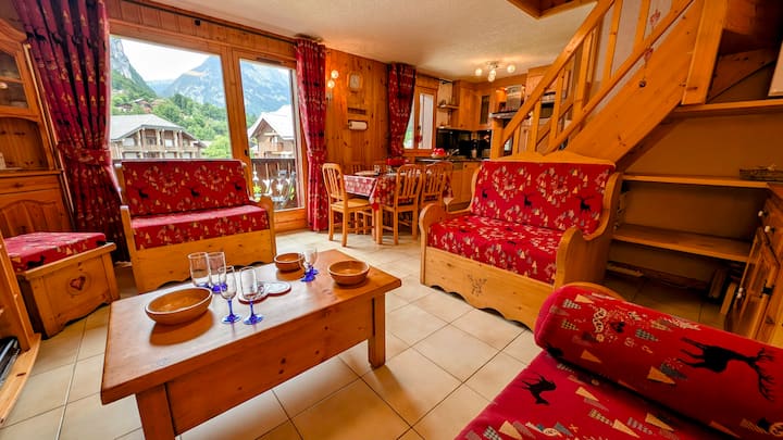 Charmant Duplex Vue Panoramique "Le Criou Samoëns" - Samoëns