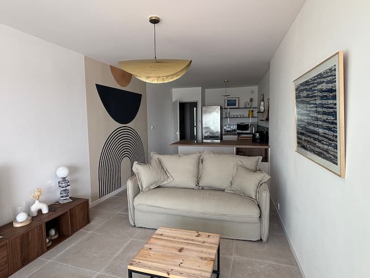 Bel Appartement Rénové 1ere Ligne Vue Mer - La Grande-Motte