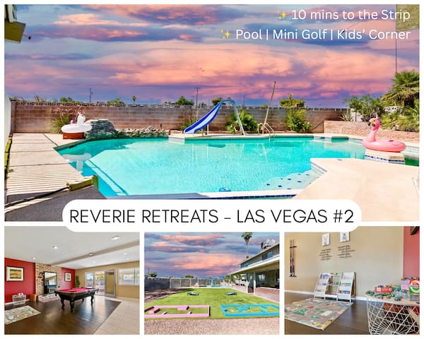 8min Strip, Pool, Mini Golf, Arcade, Early Checkin