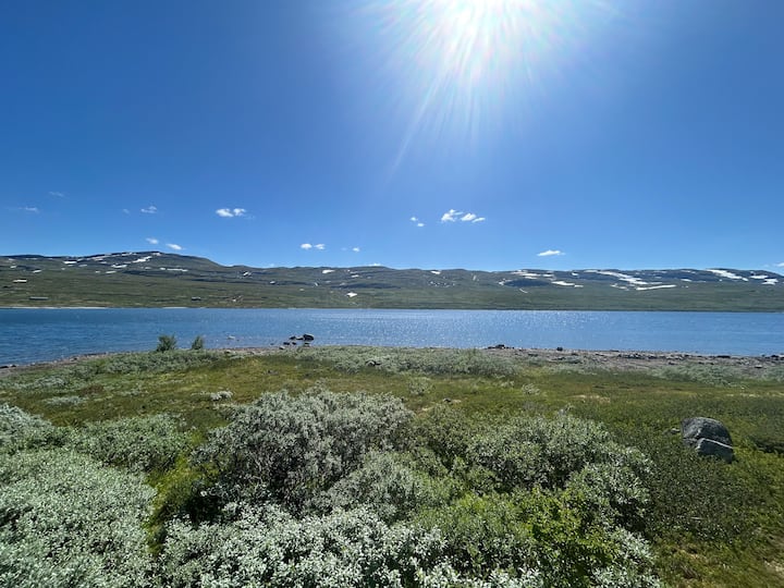 Koselig Familehytte Med Utsikt Sør I Jotunheimen. - Norway