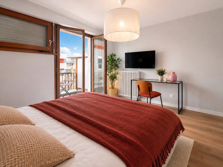 M074 Studio Cozy Avec Balcon Privé - Annemasse