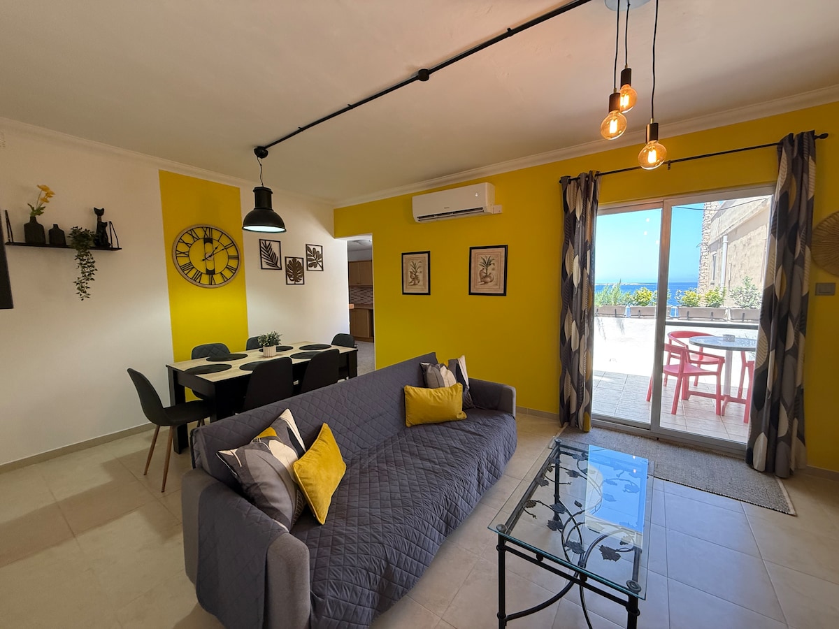 Seaside Apartment with Terrace | Bugibba Promanade