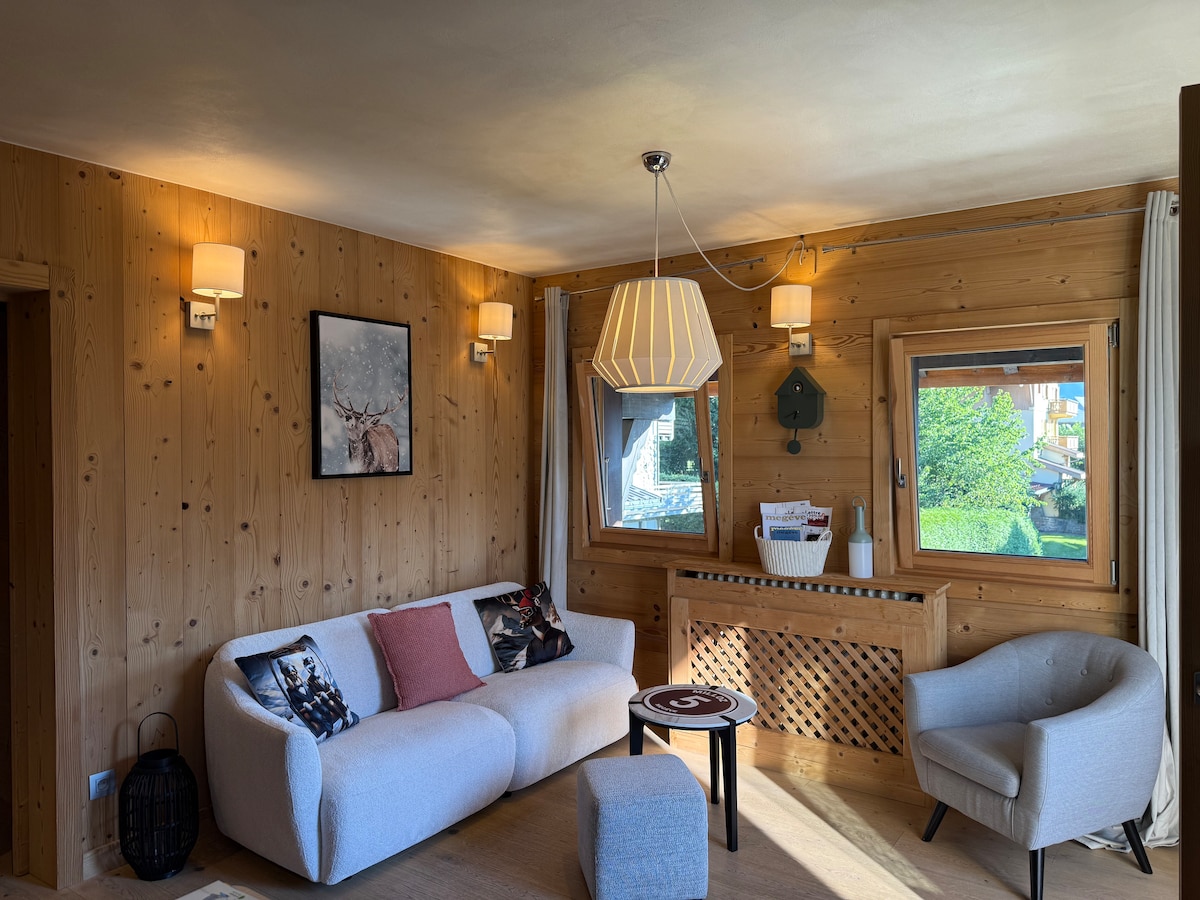 Airbnb performant: Soleil d'Or Apartment in the Heart of Megève à Megève
