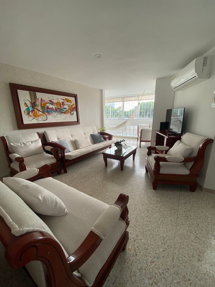 Acogedor Apartamento A Primera Línea Del Mar. - Taganga
