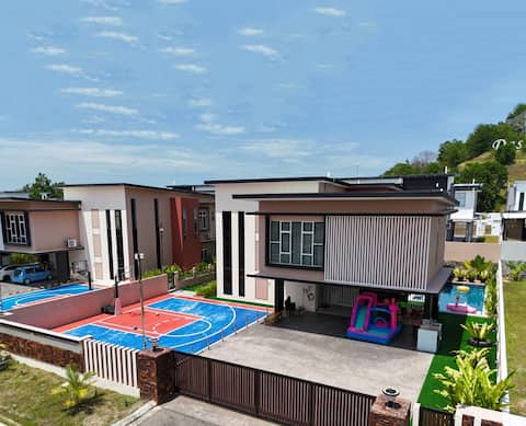 Desaru • Villa • EV • Jacuzzi Pool • Basketball Court • BBQ • Beach Castle + KTV