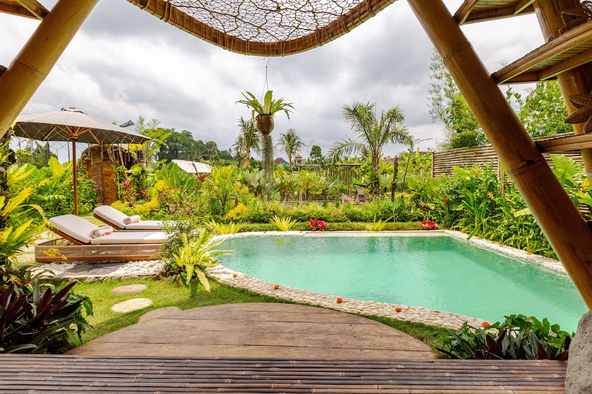 Bambus-Luxusvilla Ubud Infinity-Pool & Sunset View - Houses for Rent in  Tampaksiring, Bali, Indonesia - Airbnb
