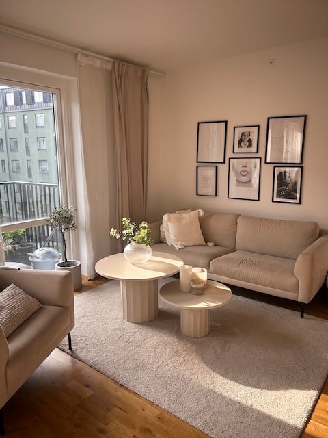 2 bedroom apartment w 2 balconys