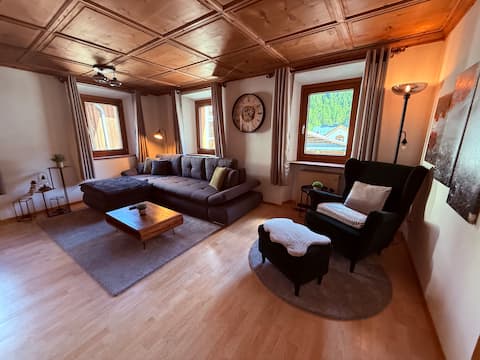 Apartment with fireplace + balcony