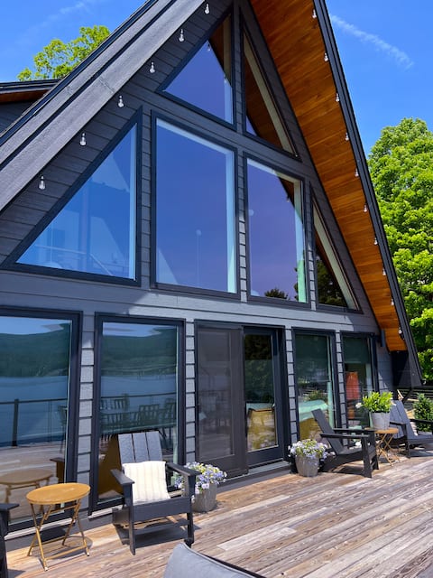 Edinburg A-Frame | Quiet Spring Lakefront Escape