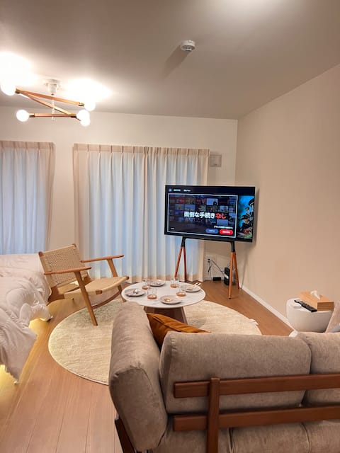 No. 203/7 mins walk from Tenjin Minami Station and Yakuin Station/New building 50㎡/1LDK/Max 6 people