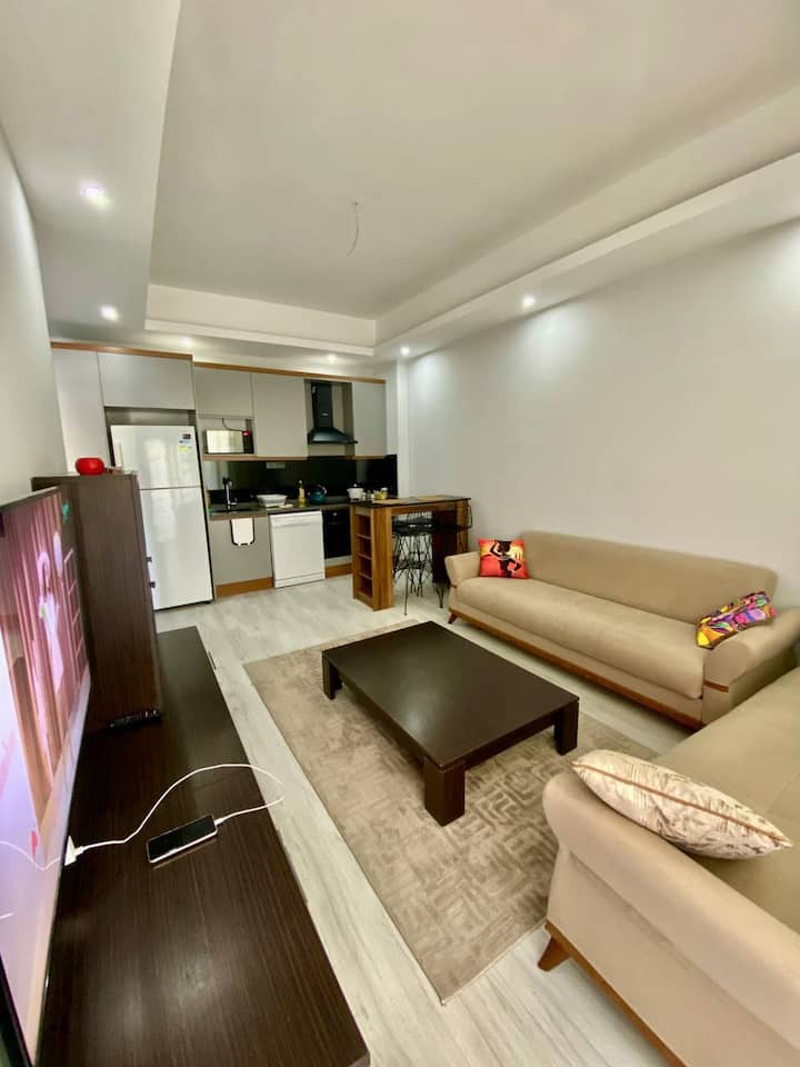 Stylish 1br Flat Pool View  & 10 Min Walk To Beach - Avsallar