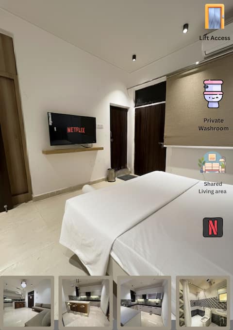 One Room in 2BHK Non kitchen ~ Luxury Sangam Stays