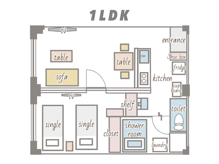 1-bedroom Suite-city View｜new Apt Hotel｜long Stays - Ishigaki
