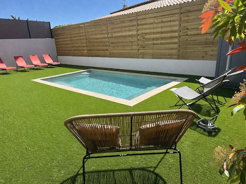 Villa Évasion Soleil. Private pool, Sea & Spa