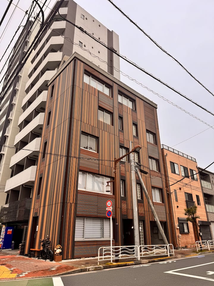 1 semi-double bed, maximum 2 people, 12㎡, 9-minute walk from Kiba