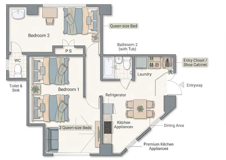 6min Walk To Minowa Sta Near Ueno Asakusa, Sleeps8 - 上野