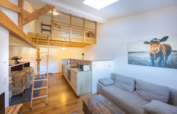 Gm-stays: Galerie Apartment – Sauna & Gartenblick - Schliersee