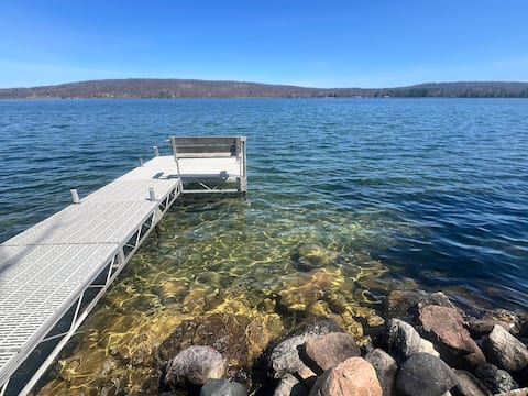 Newly remolded lakeside house
