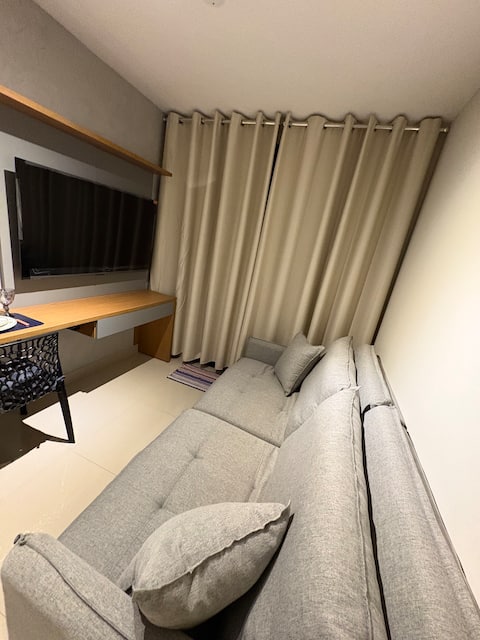 Top performing Airbnb: New and modern apartment near Av. Portugal and Downtown in Santo André