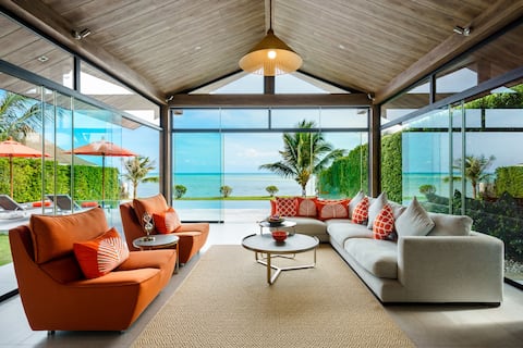 Ko Samui Baan Talay A Beachfront Pool Villa 3 Bedrooms 5 Bedrooms Family Honeymoon
