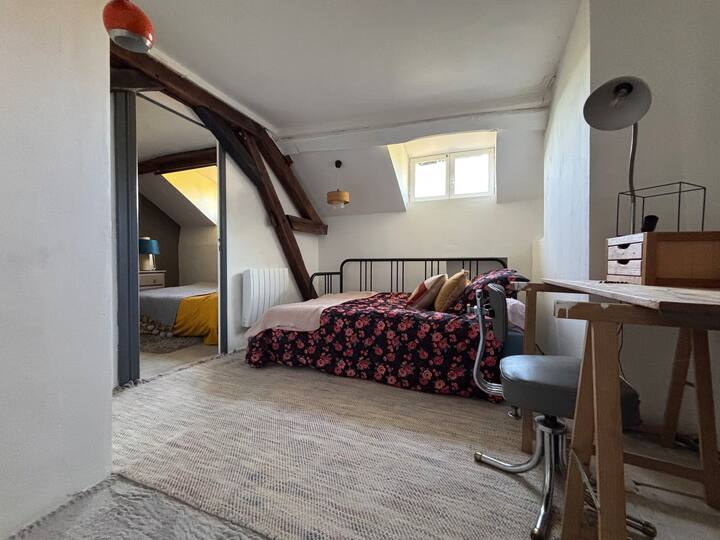 2 Chambres Attenantes, Piscine - Nièvre