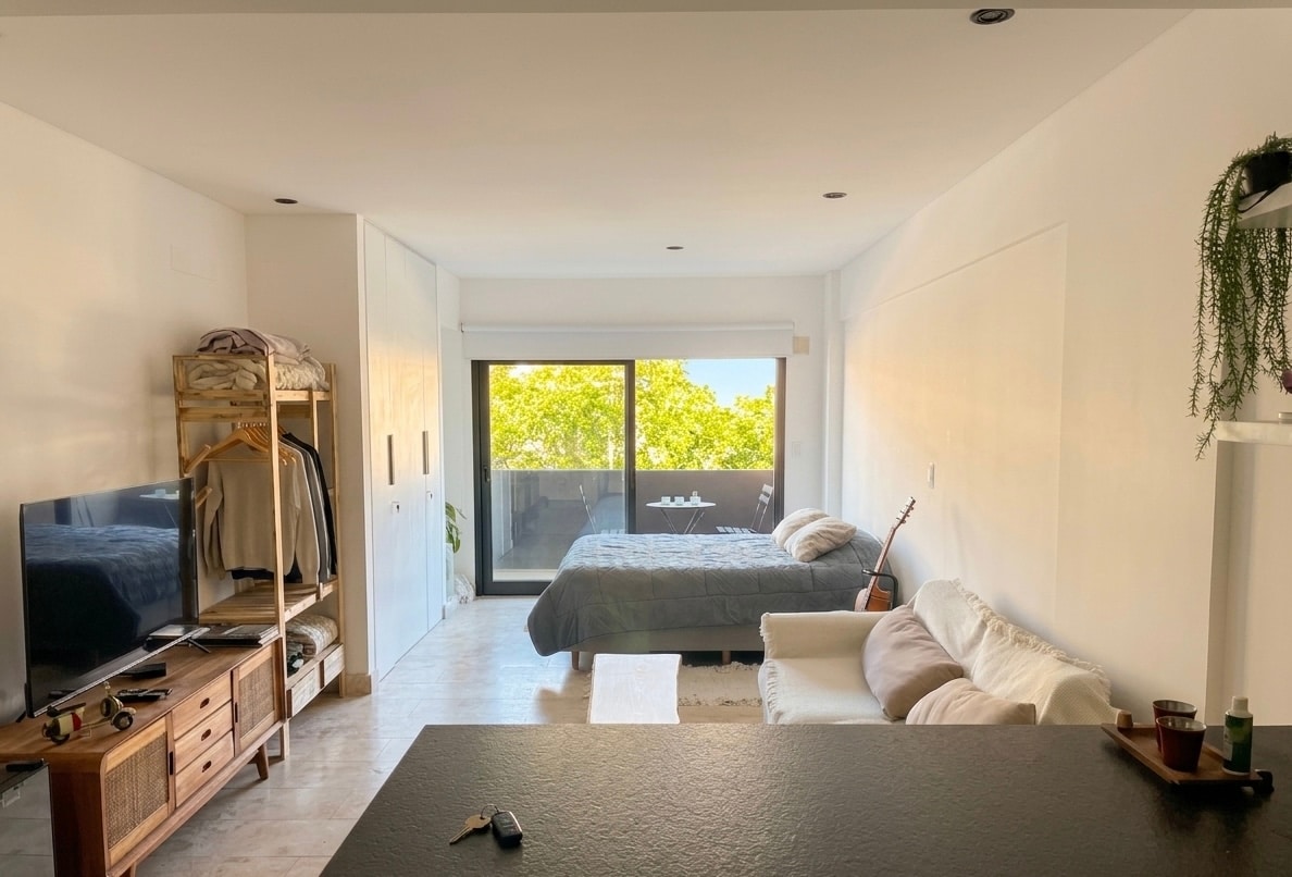 Departamento estudio con balcón en Recoleta
