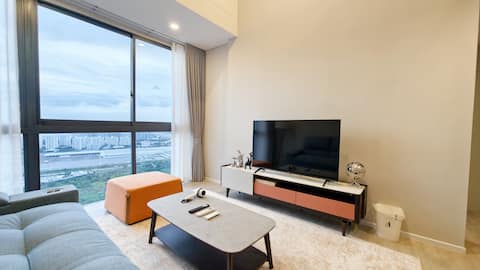Rama9 - Two Bedroom Duplex 396/Chinese Host/Rooftop Pool/Near Train Night Market/Near Tonglor/Near R