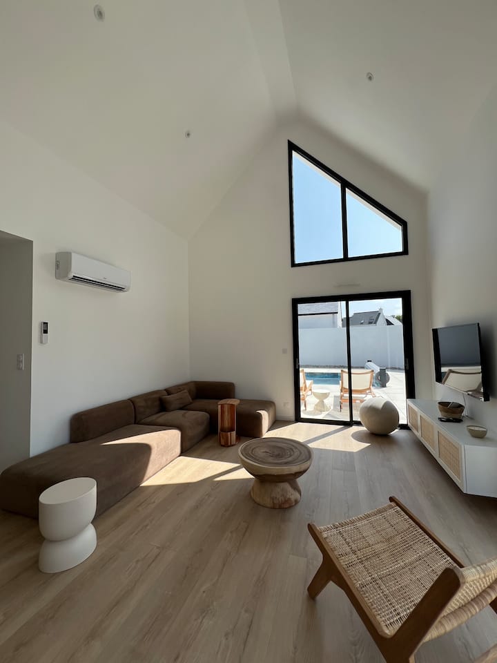 Villa Ar Mor - Maison Pour 10 Pers. Avec Piscine - Bretagne
