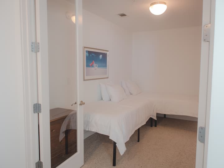 Perfecto para amantes de la playa individuales, 2 camas individuales XL.