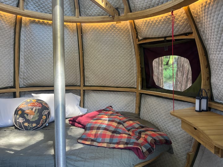Suspended Tent In The Redwoods - Boulder Creek, CA